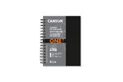 Konst- och hantverksmaterial - Canson One Art Book 21.6x27.9 cm 100G Spiral 80 SH Portrait - 17-400039212