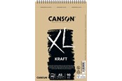Konst- och hantverksmaterial - Canson XL Kraft LD A5 90G Spiral 40 SH - 17-400082832