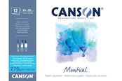 Konst- och hantverksmaterial - Canson Montval SG 24x32 cm 270G Pad 12 SH - 17-200807324