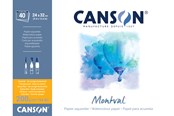 Konst- och hantverksmaterial - Canson Montval CP 24x32 cm 200G Pad 40 SH - 17-200807358