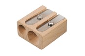 Konst- och hantverksmaterial - Lyra Sharpener Twin-Hole Pro Nat. Wood  ej bild - 1-7303220
