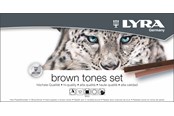 Konst- och hantverksmaterial - Lyra Hard Pastel Brown Tones Set 12 pcs - 1-5641121