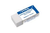 Skriv- och ritverktyg - Lyra Plastic Eraser  Sleeved White 30-pack - 1-7413300