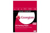 Konst- och hantverksmaterial - Daler-Rowney Georgian Oil Paper Pads 12 Sheets 290G 16x12" - 16-403612200