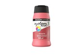 Konst- och hantverksmaterial - Daler-Rowney System3 500 ml Fluorescent Red - 16-129500544