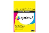 Konst- och hantverksmaterial - Daler-Rowney System3 Acrylic Pad 20 Sheets 230G A4 - 16-403600400