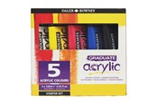 Konst- och hantverksmaterial - Daler-Rowney Graduate Acrylic Starter Set 5x120 ml - 16-123900100