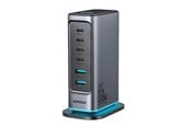 USB Hub - Joyroom R-TCM02 Multiport GaN Charger 65W EU 4x USB-C 2x USB-A - Dark Gray USB Hub - USB 2.0 - 6 porte - Grey - JR-TCM02