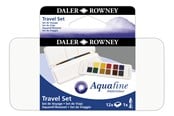 Konst- och hantverksmaterial - Daler-Rowney Aquafine Watercolour Travel Set 12 col - 16-131900001
