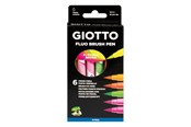 Skriv- och ritverktyg - Giotto Turbo Soft Brush Fluo Colours 6 pcs BL - 11-427200