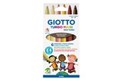 Skriv- och ritverktyg - Giotto Turbo Maxi Skin Tones 6 pcs BL - 11-527000
