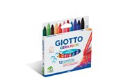 Skriv- och ritverktyg - Giotto Cera Wax Crayons Maxi 12 pcs BL - 11-291200