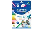 Skriv- och ritverktyg - Giotto Decor Textile Paint Markers 12 pcs BL - 11-494900