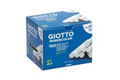 Skriv- och ritverktyg - Giotto Robercolor Chalks White Box 100-pack - 12-538800