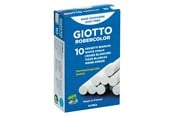 Skriv- och ritverktyg - Giotto Robercolor Chalks White Box 10-pack - 12-538700