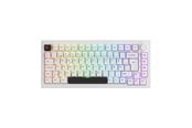 Tangentbord - Akkogear 5075B Plus-S - Black&White - Akko V3 Lavender Purple Pro - Gaming Keyboard - Utan numpad - Universal - Vit - 6925758633338