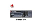 Tangentbord - Keychron K10 Pro QMK/VIA Wireless RGB Hot Swap K Pro Red - Gaming Tangentbord - Nordisk - Svart - K10P-H1P-BO