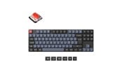 Tangentbord - Keychron K1 Pro QMK/VIA Wireless RGB Hot Swap Low Profile Red - Gaming Keyboard - Utan numpad - Nordisk - Svart - K1P-H1P-BO