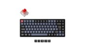 Tangentbord - Keychron K2 Pro QMK/VIA Wireless RGB Hot Swap K Pro Red - Gaming Keyboard - Utan numpad - Nordisk - Svart - K2P-J1P-BO