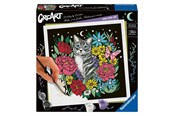 Kreativa spel - Ravensburger CreArt Pixie Cold Paint by Number - Cat - 25855 0