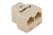 Nätverkskabel - Lanberg network splitter - brown - Brun - AD-RJ45-2RJ45-OU