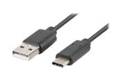 USB-kabel - Lanberg - USB-C cable - USB to USB-C - 1 m - CA-USBO-20CU-0010-BK