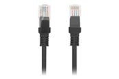 Nätverkskabel - Lanberg patch cable - 30 m - black RAL 9004 - Svart - 30m - PCU5-10CC-3000-BK