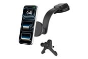 Mobile - Adapters & Chargers - Belkin BoostCharge car wireless charging holder - magnetic with air vent and dash mount + car power adapter - 15 Watt - WIC012HQBK
