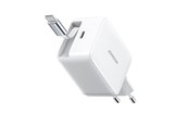 Mobile - Adapters & Chargers - Joyroom JR-TCL06 67W GaN Wall Charger with Built-in Retractable USB-C Cable - White - JR-TCL06