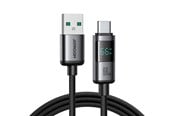 USB-kabel - Joyroom S-A16 Pro Prism Series 66W USB-A - USB-C Cable with Display 1.2m - Black - S-A16 PRO_AC