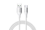 USB-kabel - Joyroom S-A28 Flash Series 3A USB-A - USB-C Cable 1m - White - S-A28_ACW1