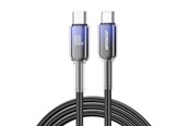 USB-kabel - Joyroom S-A42 Crystal-Clear Series 60W USB-C - USB-C cable 1.2m - black - S-A42_CC_B