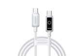 USB-kabel - Joyroom S-A55 StarFlight 100W USB-C - USB-C Cable 1.2m - White - S-A55 C-C 100W 1.2 white
