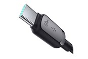 USB-kabel - Joyroom Multi-Color Series A14 USB-C / USB-C 60W Cable 1.2 m - Black - S-CC100A141B