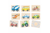 Babyleksaker - Goki Wooden Memo Vehicles - 56301