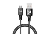 USB-kabel - Wozinsky cable USB - microUSB 2.4A 1m black (WUC-M1B) - 5907769301148