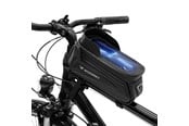 Cykeltillbehör - Wozinsky Bike Frame Bag with Phone Case 1.7L Black (WBB28BK) - 5907769301438