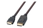 Displaykabel - EFB NORDIC EFB-Elektronik adapter cable - DisplayPort / HDMI - 2 m - K5561SW.2V2