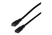 USB-kabel - EFB NORDIC EFB-Elektronik - USB-C extension cable - 24 pin USB-C to 24 pin USB-C - 1 m - EBUSBC-USBC10GE.1