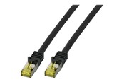 Nätverkskabel - EFB NORDIC EFB-Elektronik patch cable - 15 cm - black - Svart - 0.1m - MK7001.0,15B