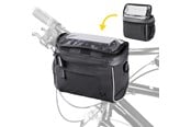 Cykeltillbehör - Wozinsky Handlebar Bag Bike Shoulder Bag Black (WBHBB-01) - 5907769307539