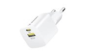 Mobile - Adapters & Chargers - Wozinsky WWCEAC GaN USB-A USB-C 33W Wall Charger - White - 5907769308109
