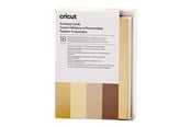 Label printer - Cricut Neutrals Sampler - cutaway card set - grey khaki white cream holographic gold - 2009485
