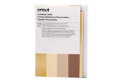 Label printer - Cricut Neutrals Sampler - cutaway card set - grey white khaki cream holographic gold - 2009486
