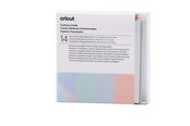 Label printer - Cricut Pastel Sampler - cutaway card set - white powder blue tulip whispering blue silver matte holographic - 2009484
