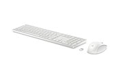Tangentbord - HP 650 - Tastatur & Mus set - Engelska - Vit - 4R016AA#ABB
