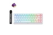 Tangentbord - MCHOSE Ace 68 TTC Dragon Lord Hall Effect - Gaming Keyboard - Utan numpad - Engelska (US) - Vit - MC-Ace68-32
