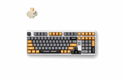Tangentbord - MCHOSE x Unbox Therapy - UT98 (Retro Therapy) - Gaming Tangentbord - Engelska (US) - Vit - HW-UT98-3