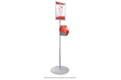 Papper, Fotopapper & Etiketter - METO Golvstativ m/teleskoprör + alu-ram - 39588502
