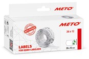 Papper, Fotopapper & Etiketter - METO Avtagbara prisetiketter, 26x12mm - 9506162